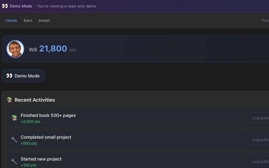 Kiddo Points screenshot